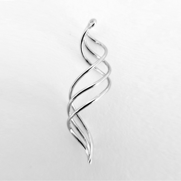 Revel_002_ Thin Sterling Silver Earrings - Picture 1 of 2